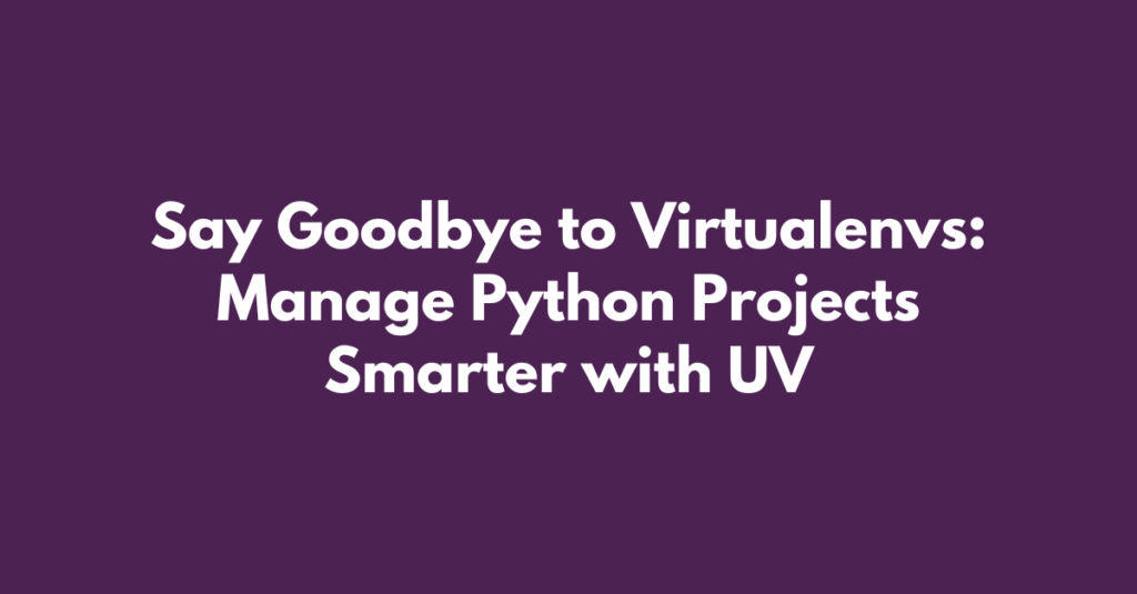 python uv