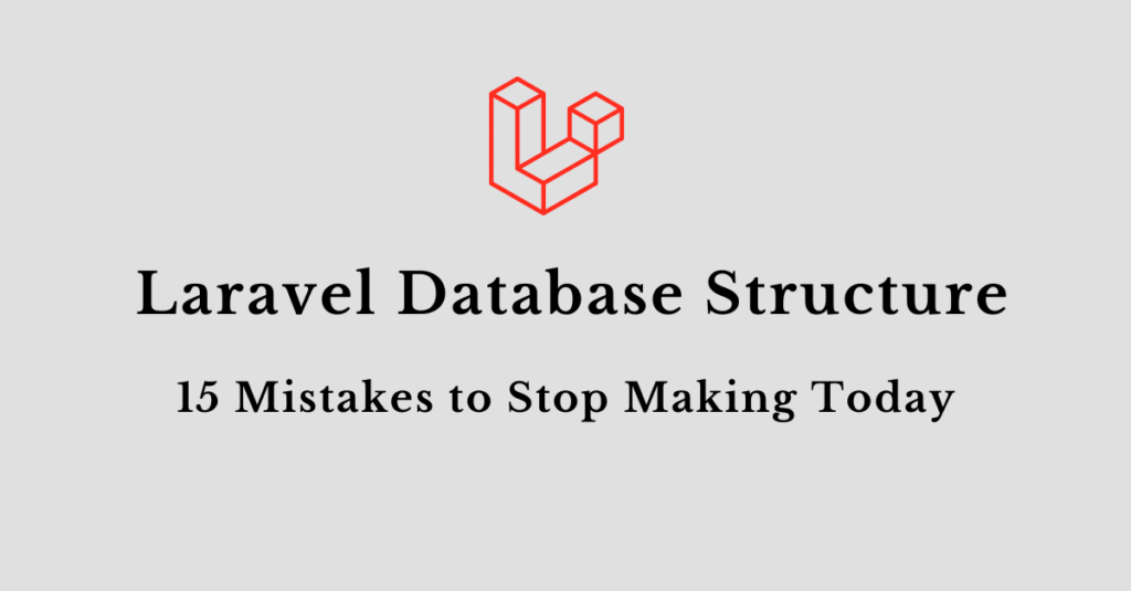 laravel database structure