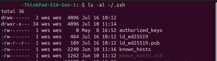 ssh key