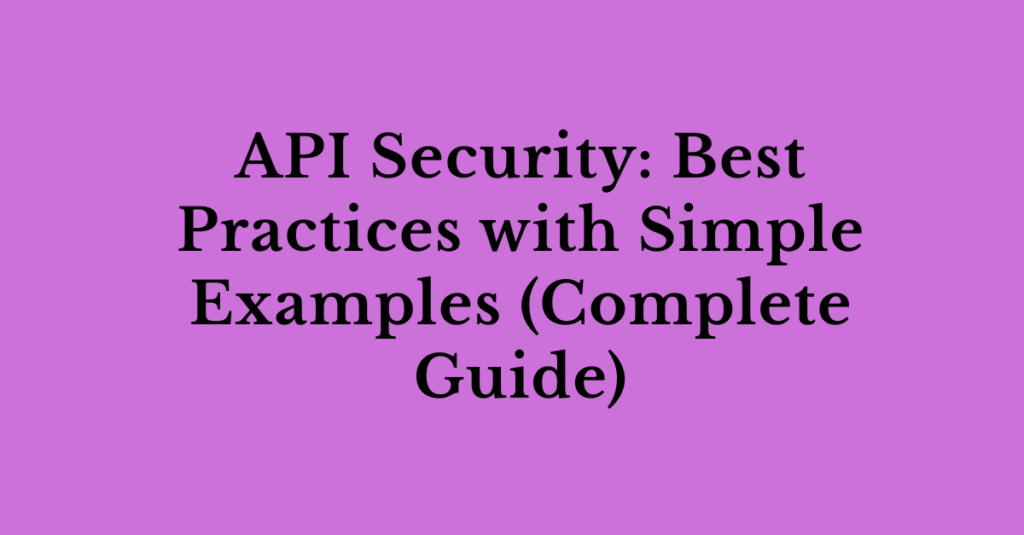 api security