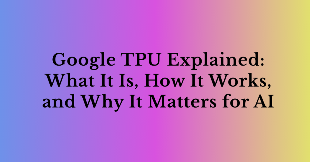 google tpu